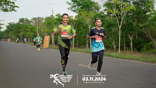 Race photo from Arutmin Borneo Run 2024