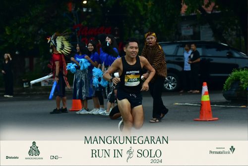 Race photo from Mangkunegaran Run 2024