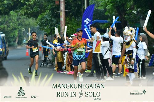 Race photo from Mangkunegaran Run 2024