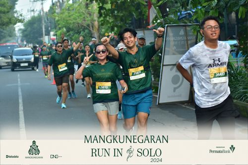 Race photo from Mangkunegaran Run 2024