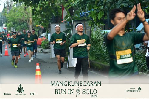 Race photo from Mangkunegaran Run 2024