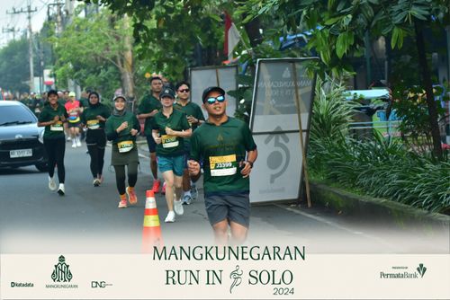 Race photo from Mangkunegaran Run 2024
