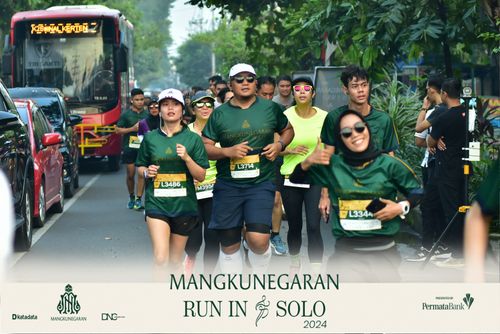 Race photo from Mangkunegaran Run 2024