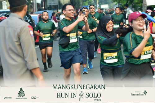 Race photo from Mangkunegaran Run 2024