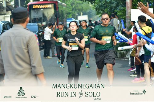 Race photo from Mangkunegaran Run 2024
