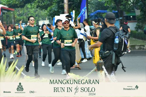 Race photo from Mangkunegaran Run 2024