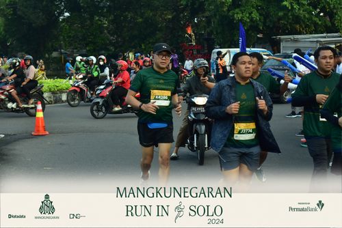 Race photo from Mangkunegaran Run 2024