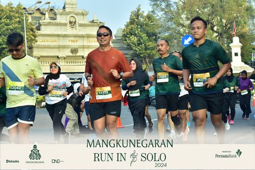 Race photo from Mangkunegaran Run 2024