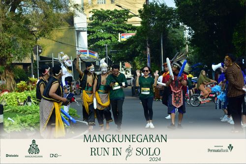 Race photo from Mangkunegaran Run 2024