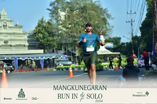 Race photo from Mangkunegaran Run 2024