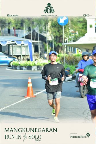 Race photo from Mangkunegaran Run 2024