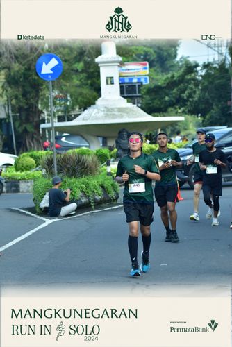 Race photo from Mangkunegaran Run 2024