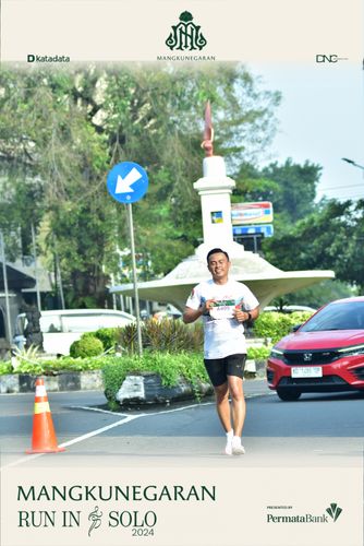 Race photo from Mangkunegaran Run 2024