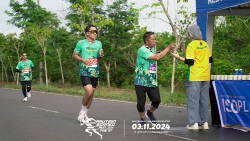 Race photo from Arutmin Borneo Run 2024