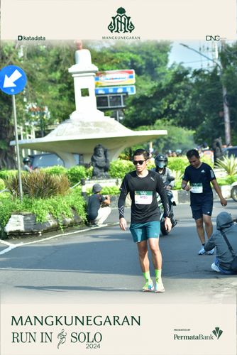 Race photo from Mangkunegaran Run 2024