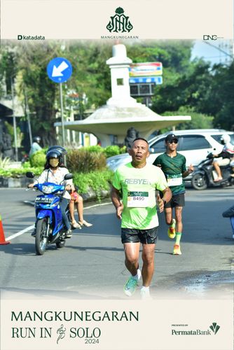 Race photo from Mangkunegaran Run 2024