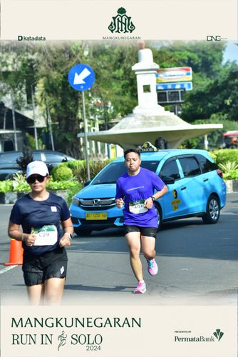Race photo from Mangkunegaran Run 2024