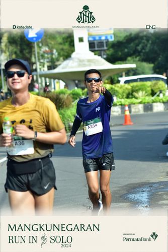 Race photo from Mangkunegaran Run 2024