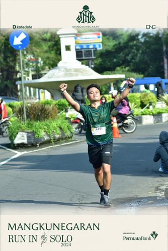 Race photo from Mangkunegaran Run 2024