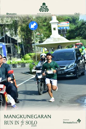 Race photo from Mangkunegaran Run 2024