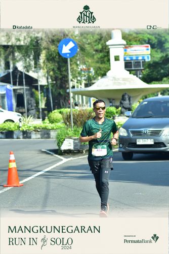 Race photo from Mangkunegaran Run 2024