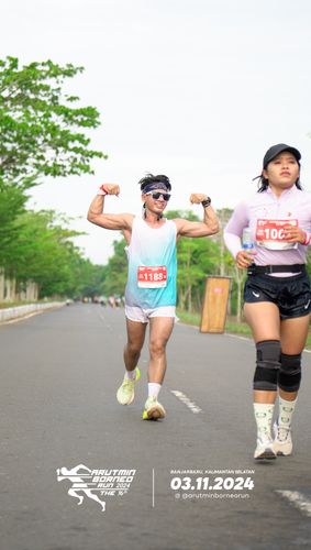 Race photo from Arutmin Borneo Run 2024