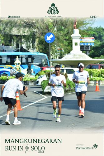 Race photo from Mangkunegaran Run 2024