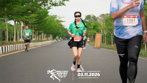 Race photo from Arutmin Borneo Run 2024