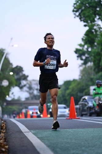 Race photo from KEMLU RUN 2025
