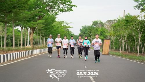 Race photo from Arutmin Borneo Run 2024