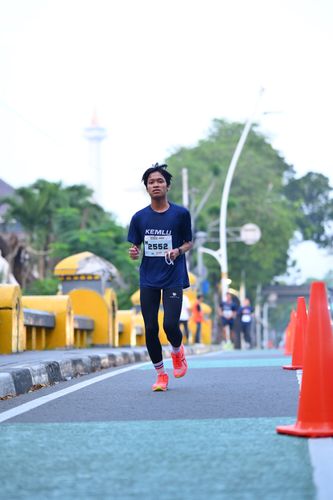 Race photo from KEMLU RUN 2025