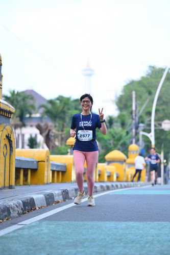 Race photo from KEMLU RUN 2025
