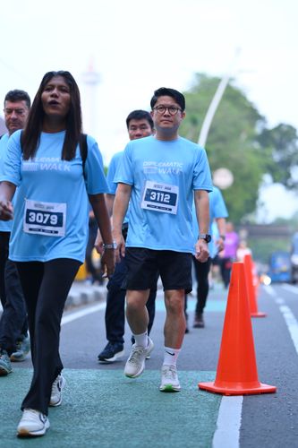 Race photo from KEMLU RUN 2025