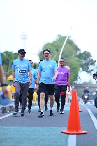 Race photo from KEMLU RUN 2025