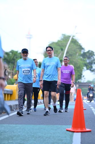 Race photo from KEMLU RUN 2025