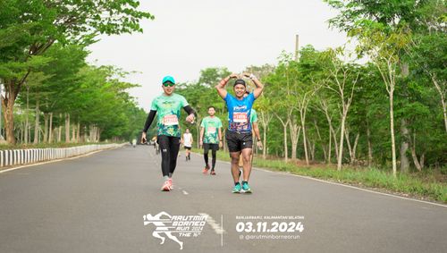 Race photo from Arutmin Borneo Run 2024