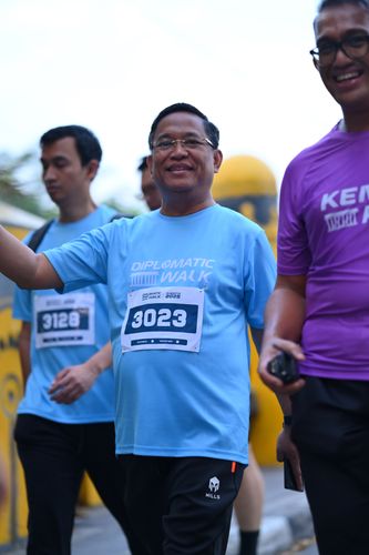 Race photo from KEMLU RUN 2025