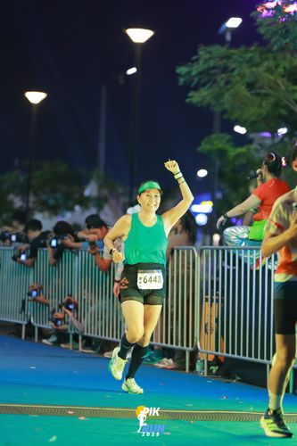 Race photo from PIK NITE RUN 2025