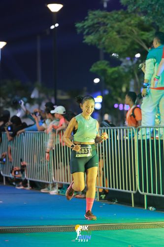 Race photo from PIK NITE RUN 2025