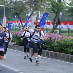 Race photo from KEMLU RUN 2026