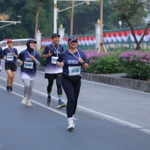 Race photo from KEMLU RUN 2026