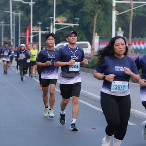 Race photo from KEMLU RUN 2026
