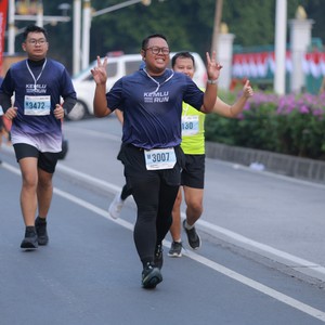 Race photo from KEMLU RUN 2026