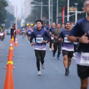 Race photo from KEMLU RUN 2026