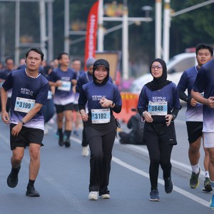 Race photo from KEMLU RUN 2026