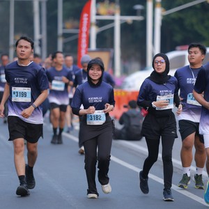 Race photo from KEMLU RUN 2026