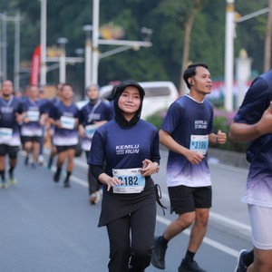 Race photo from KEMLU RUN 2026