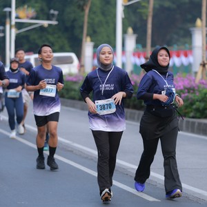 Race photo from KEMLU RUN 2026