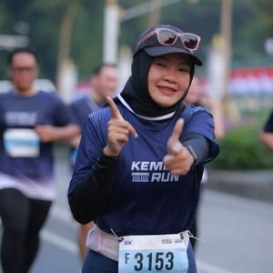 Race photo from KEMLU RUN 2026
