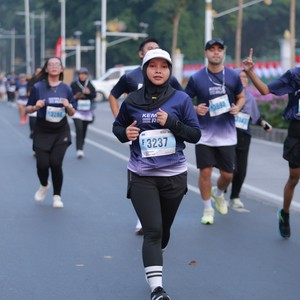 Race photo from KEMLU RUN 2026